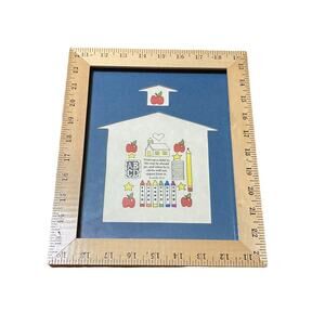 Ruler Framed Print ~ Train Up A Child Proverbs 22:6, Teacher Parent Gift